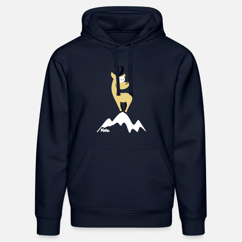 chamois (c) - Sweat à capuche bio DRUMMER Stanley/Stella Unisexe - bleu marine