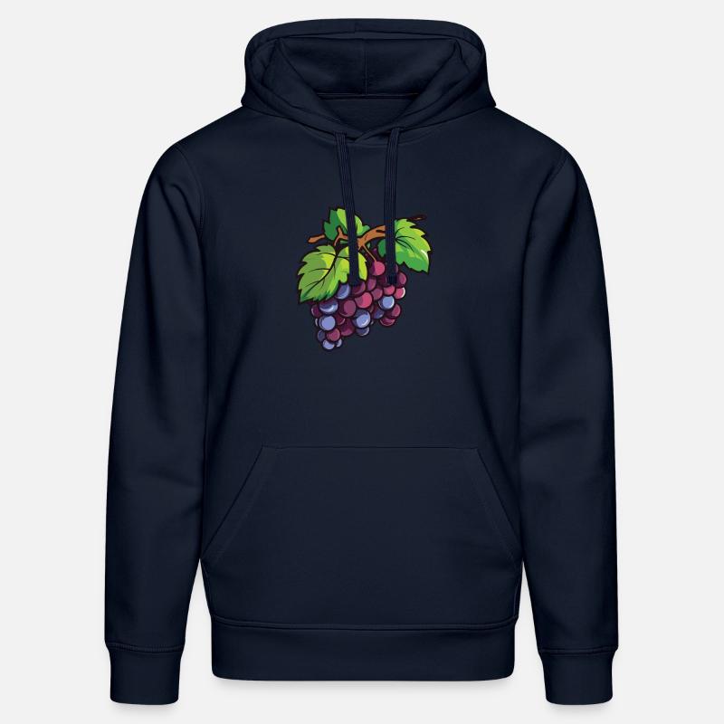 Symbole du raisin - Sweat à capuche bio DRUMMER Stanley/Stella Unisexe - bleu marine