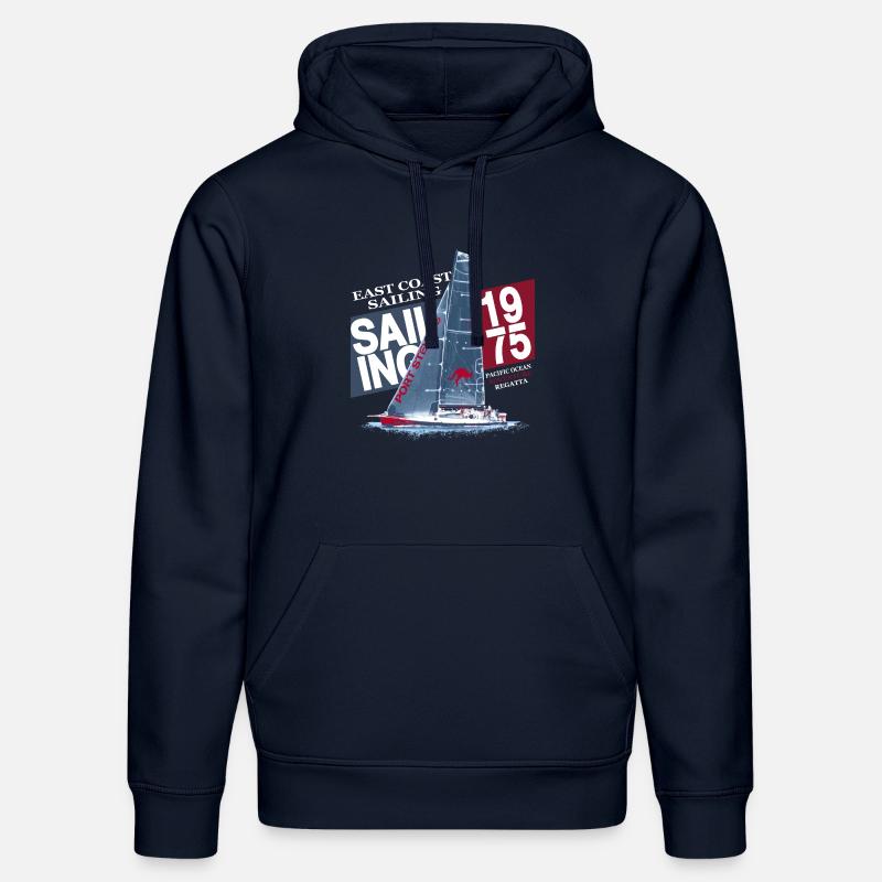East Coast Sailing - Sweat à capuche bio DRUMMER Stanley/Stella Unisexe - bleu marine