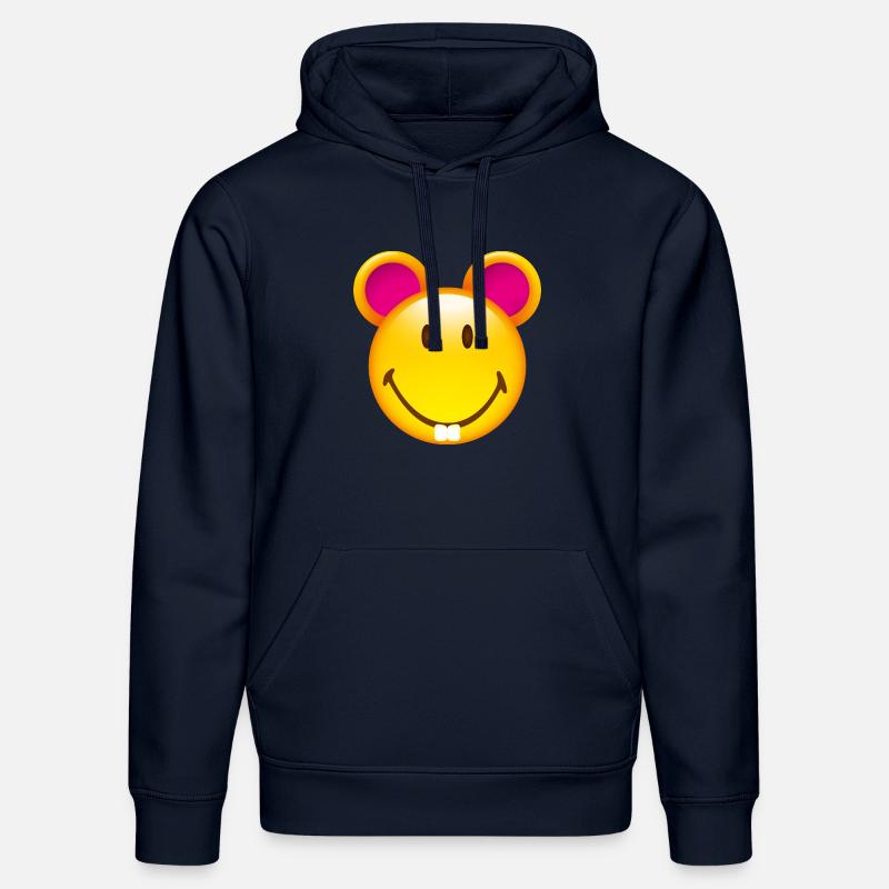 Smiley Mouse - Sweat à capuche bio DRUMMER Stanley/Stella Unisexe - bleu marine