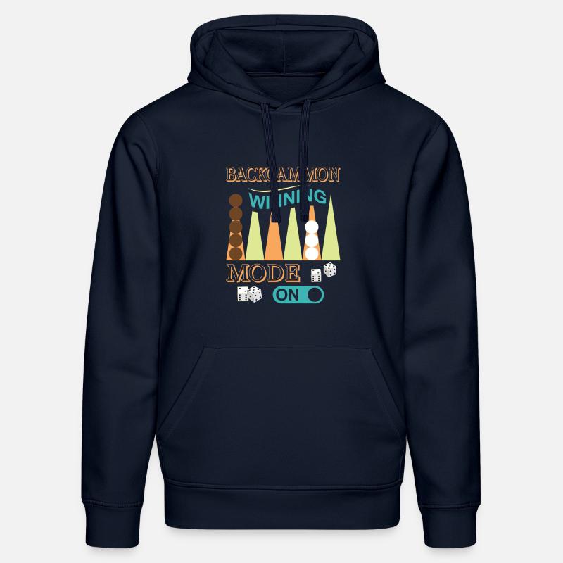 Backgammon Spiel - Stanley/Stella Unisex Bio-Hoodie DRUMMER  - French Navy