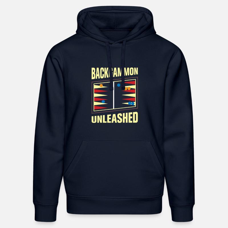 Backgammon Spiel - Stanley/Stella Unisex Bio-Hoodie DRUMMER  - French Navy