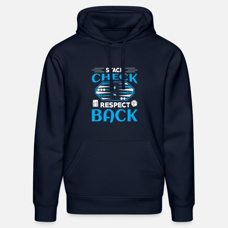 Backgammon Spiel - Stanley/Stella Unisex Bio-Hoodie DRUMMER  - French Navy