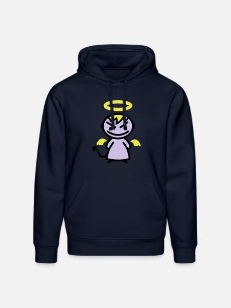 evil angel - Stanley/Stella DRUMMER Unisex Organic Hoodie - french navy