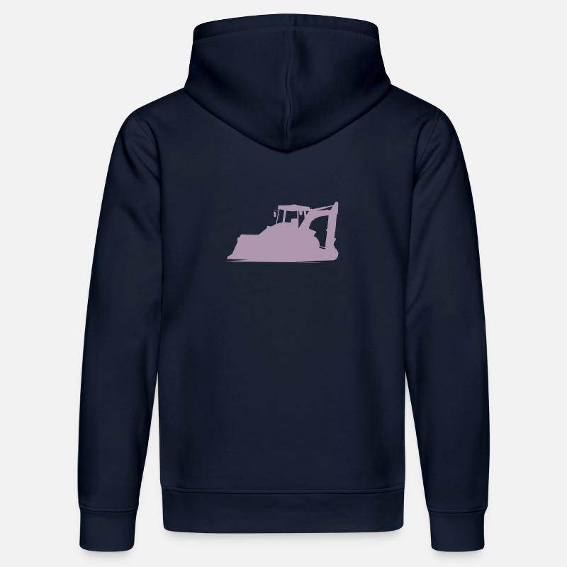 Baggerfahrer und Baugeräteführer Silhouette – - Stanley/Stella Unisex Bio-Hoodie DRUMMER  - French Navy
