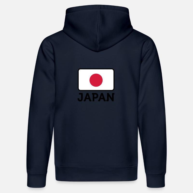 Drapeau national du Japon - Sweat à capuche bio DRUMMER Stanley/Stella Unisexe - bleu marine