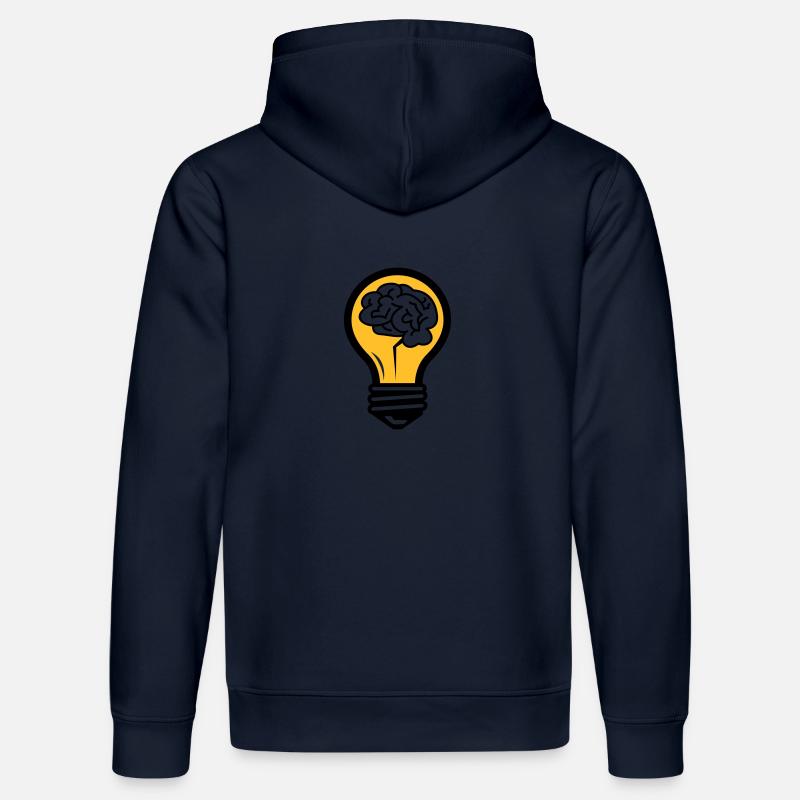 Glühbirne mit einem Gehirn - Stanley/Stella Unisex Bio-Hoodie DRUMMER  - French Navy