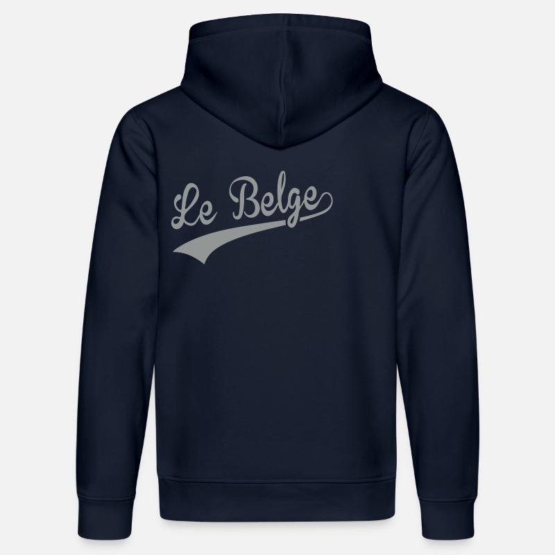 Le Belge - Sweat à capuche bio DRUMMER Stanley/Stella Unisexe - bleu marine
