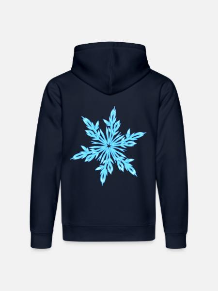 Ice crystal - Stanley/Stella DRUMMER Unisex Organic Hoodie - french navy