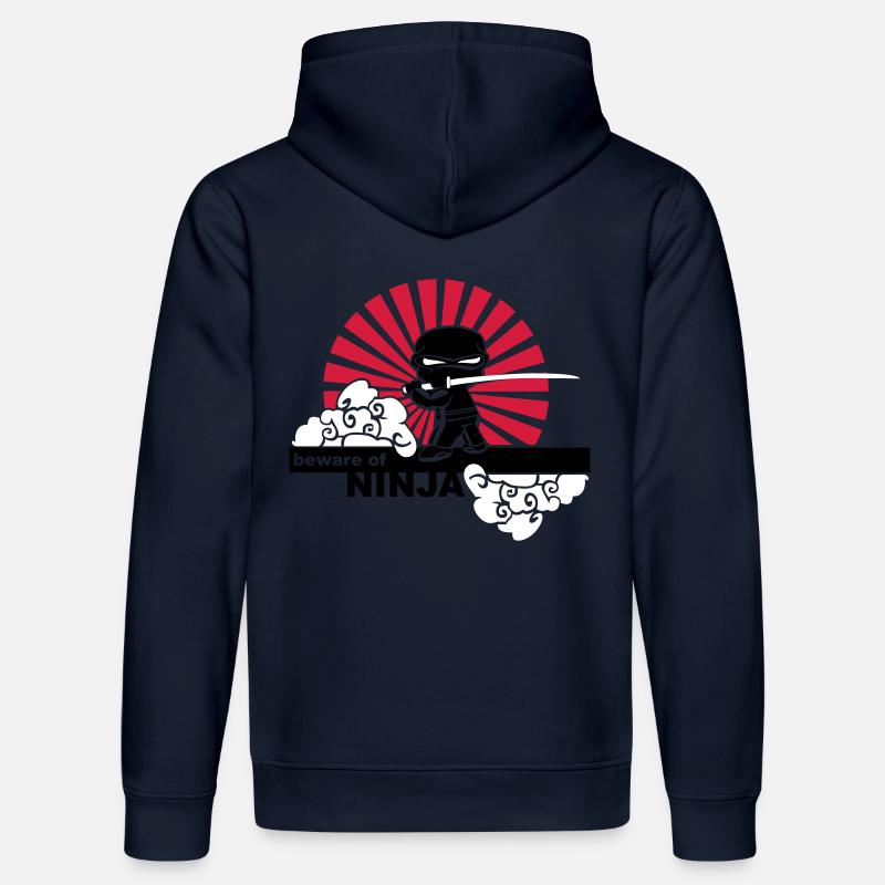 Ninja - Sweat à capuche bio DRUMMER Stanley/Stella Unisexe - bleu marine