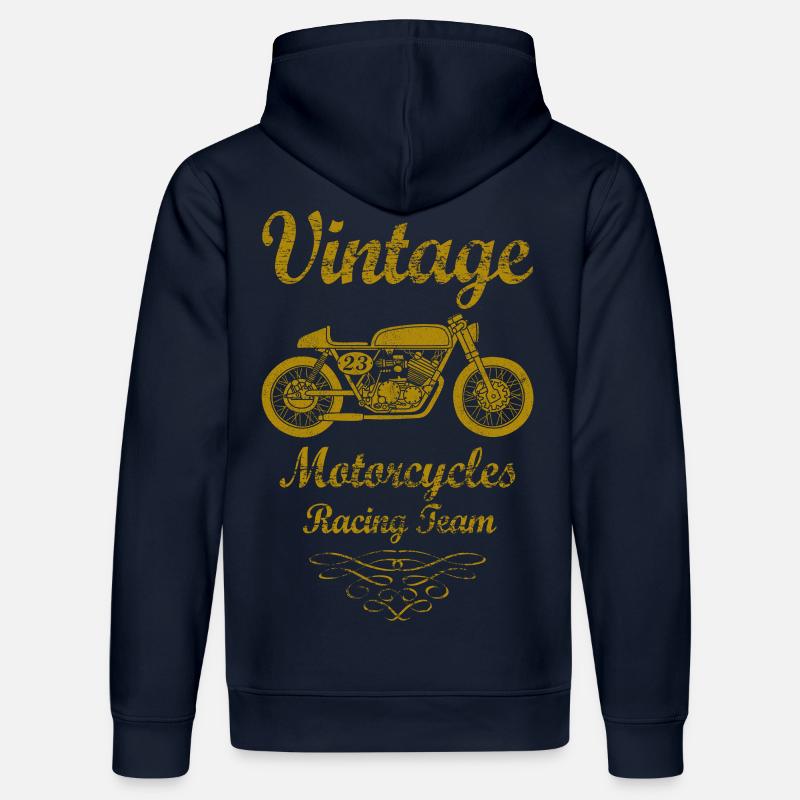 motorcycles racing team 02 - Sweat à capuche bio DRUMMER Stanley/Stella Unisexe - bleu marine