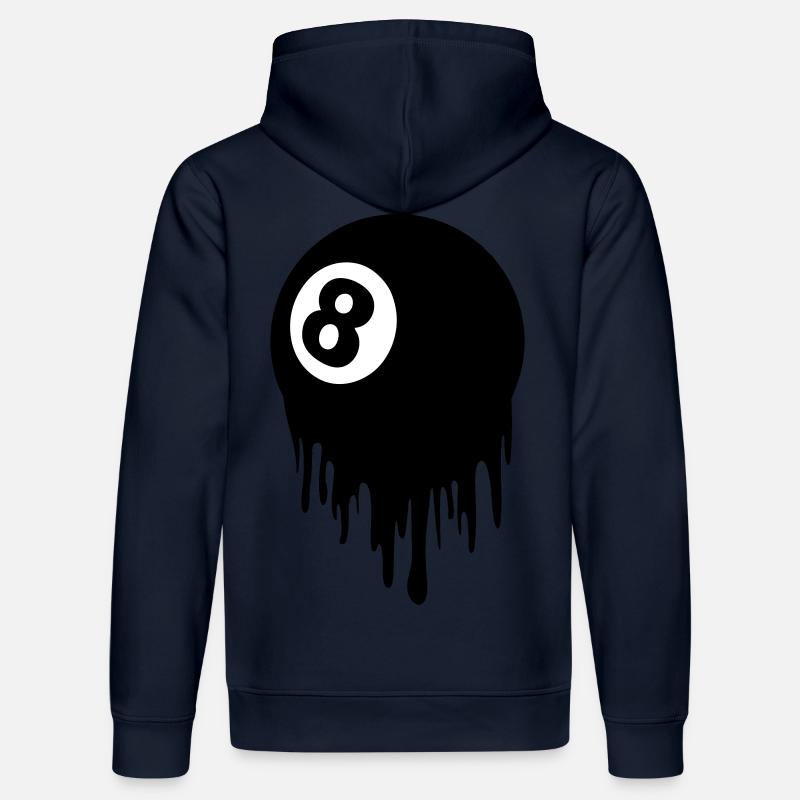 8 ball design - Sweat à capuche bio DRUMMER Stanley/Stella Unisexe - bleu marine