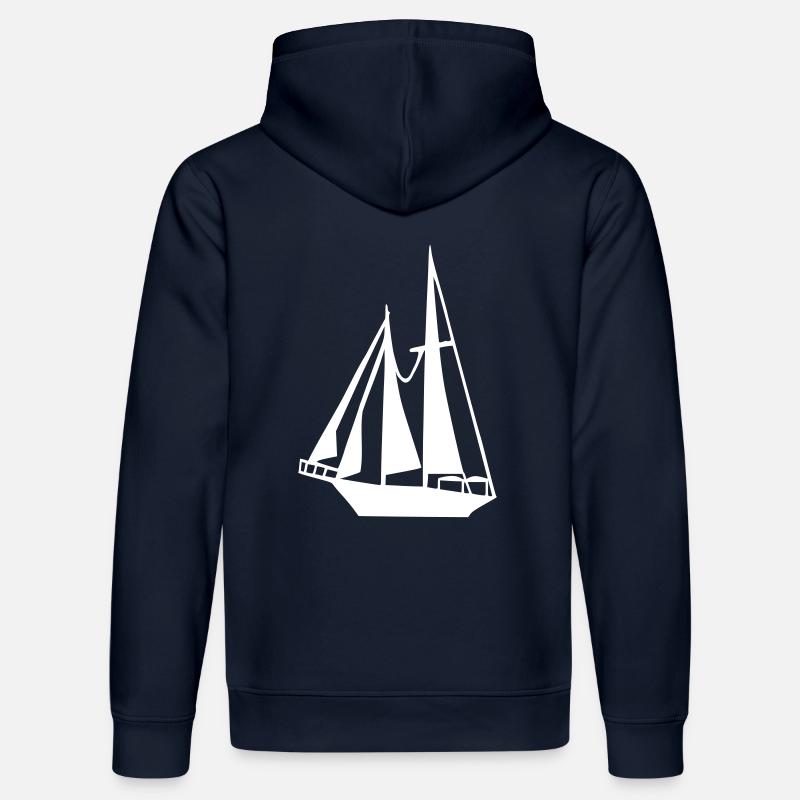 Bateau - Voilier - Sweat à capuche bio DRUMMER Stanley/Stella Unisexe - bleu marine