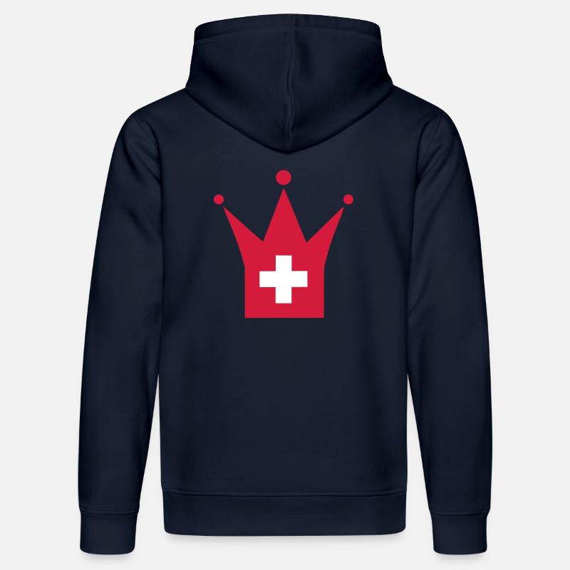 Suisse - Sweat à capuche bio DRUMMER Stanley/Stella Unisexe - bleu marine