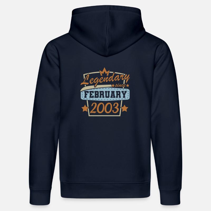 Februar 2003 retro - Stanley/Stella Unisex Bio-Hoodie DRUMMER  - French Navy