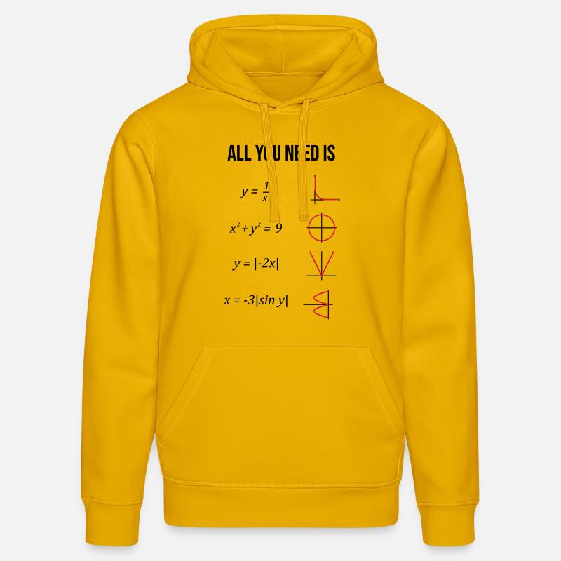 Mathe. Mathelehrer. Mathematiker. Geschenk - Sweat à capuche bio DRUMMER Stanley/Stella Unisexe - jaune spectre