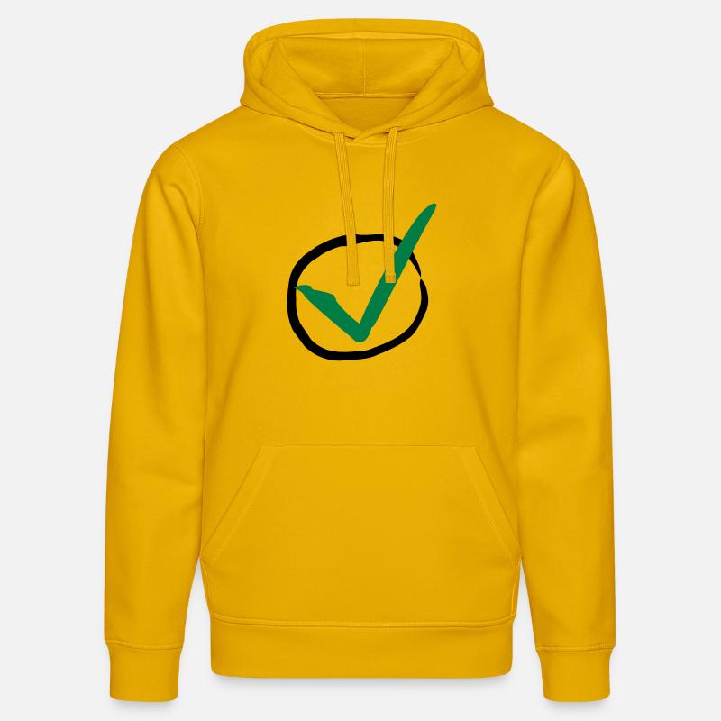 Checkmark - Sweat à capuche bio DRUMMER Stanley/Stella Unisexe - jaune spectre