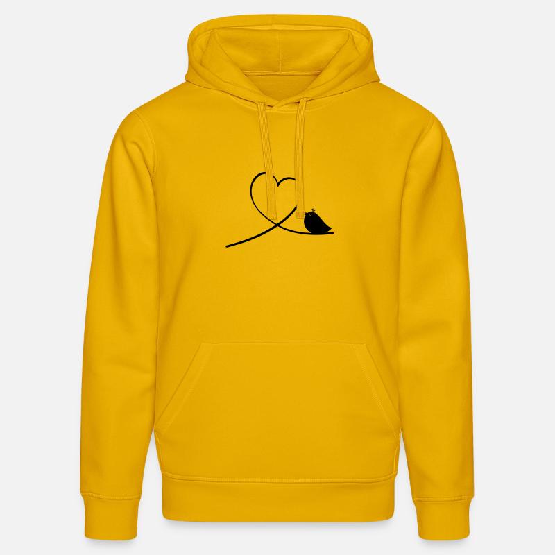 Oiseau - Sweat à capuche bio DRUMMER Stanley/Stella Unisexe - jaune spectre