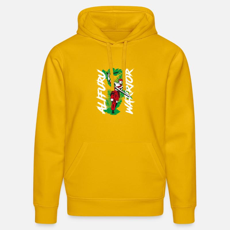 Alifuru Warrior par s2soon - Sweat à capuche bio DRUMMER Stanley/Stella Unisexe - jaune spectre