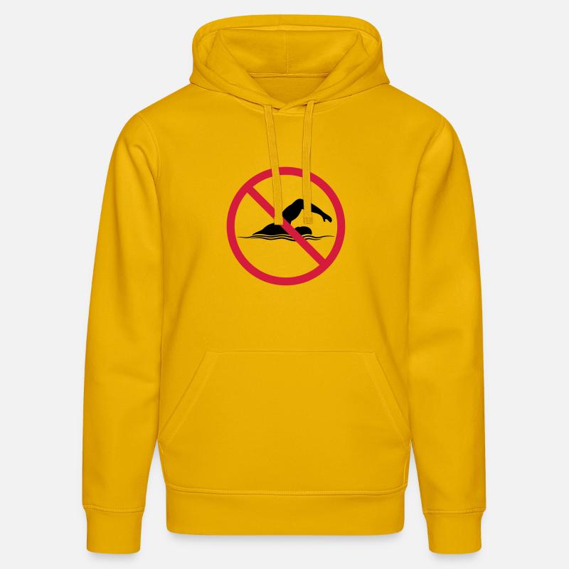 Nage de bouclier interdite - Sweat à capuche bio DRUMMER Stanley/Stella Unisexe - jaune spectre