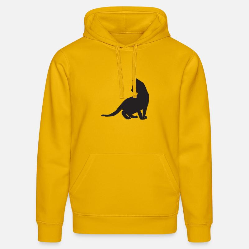 Conception de chaton - Sweat à capuche bio DRUMMER Stanley/Stella Unisexe - jaune spectre