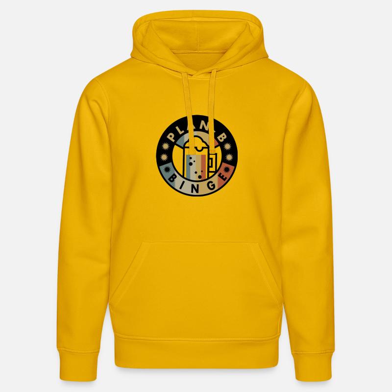 Plan B Boozing - Sweat à capuche bio DRUMMER Stanley/Stella Unisexe - jaune spectre