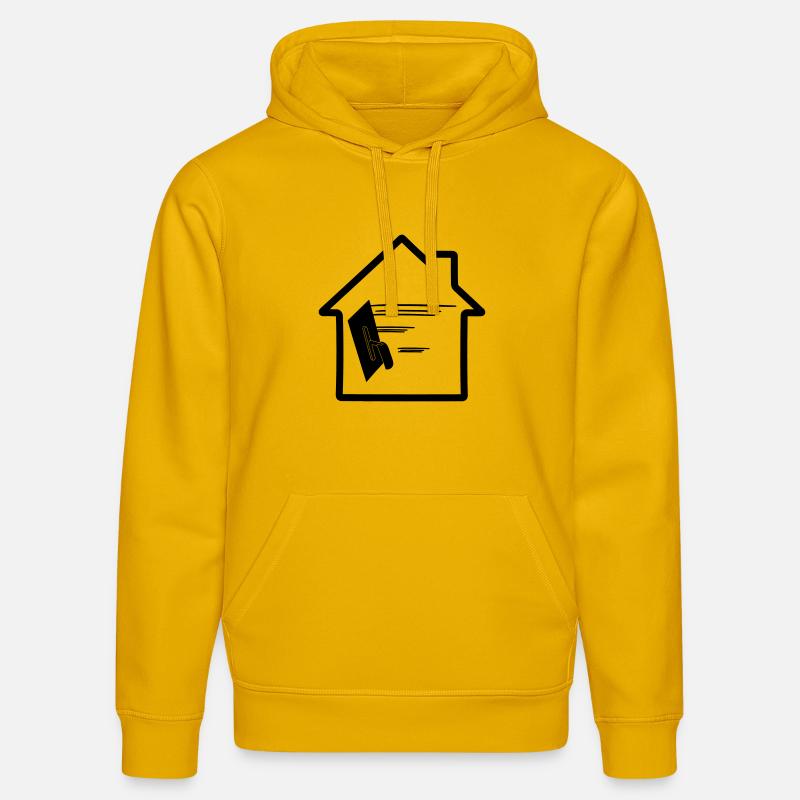 Maison de plâtrier - Sweat à capuche bio DRUMMER Stanley/Stella Unisexe - jaune spectre