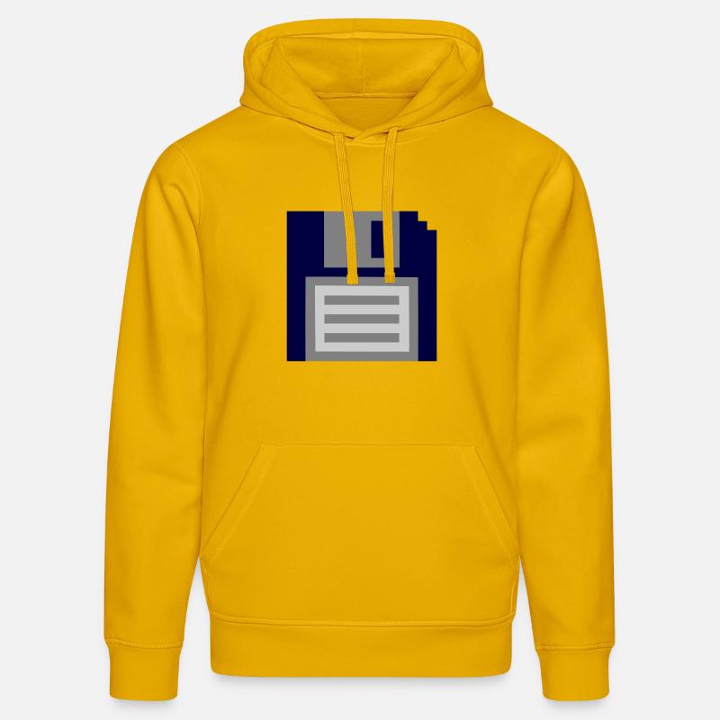 Disquette - Sweat à capuche bio DRUMMER Stanley/Stella Unisexe - jaune spectre