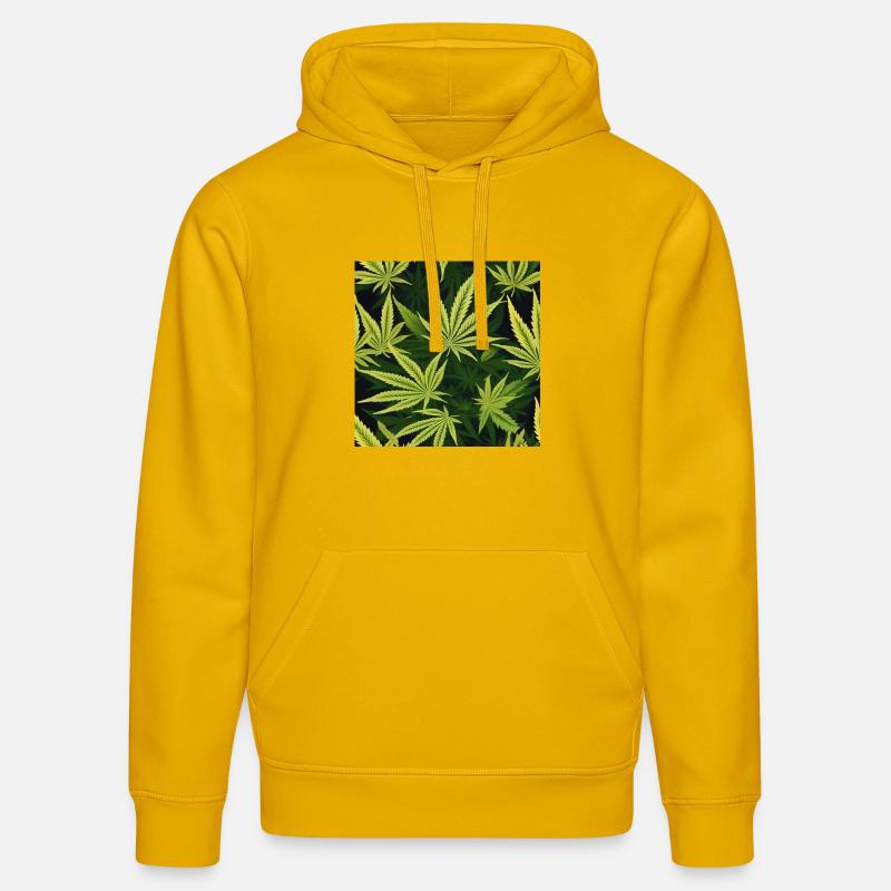 Cannabis 3 - Sweat à capuche bio DRUMMER Stanley/Stella Unisexe - jaune spectre