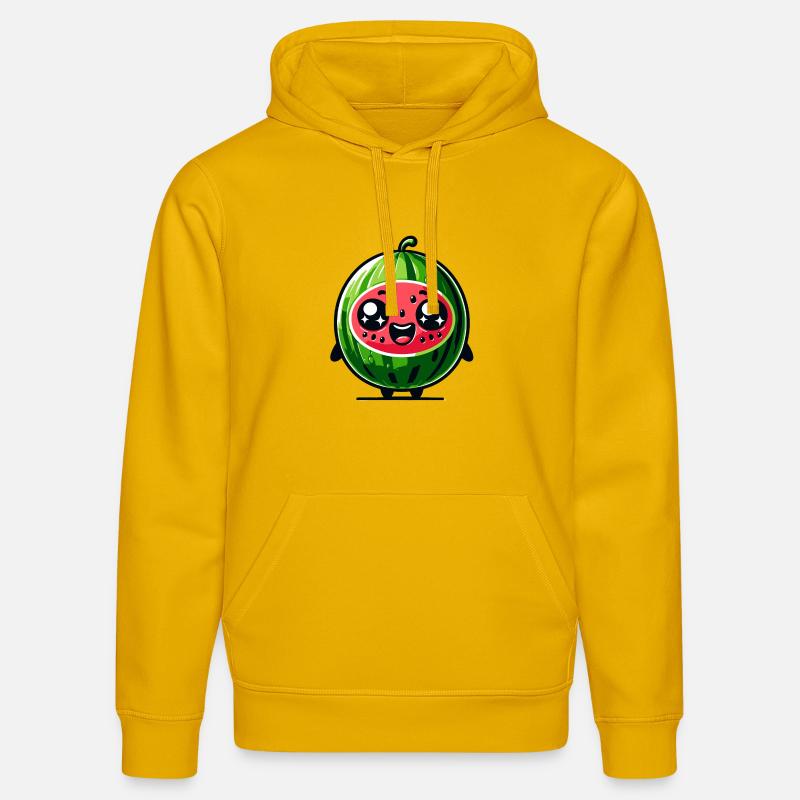 Watermelon Whimsy : la joie juteuse - Sweat à capuche bio DRUMMER Stanley/Stella Unisexe - jaune spectre