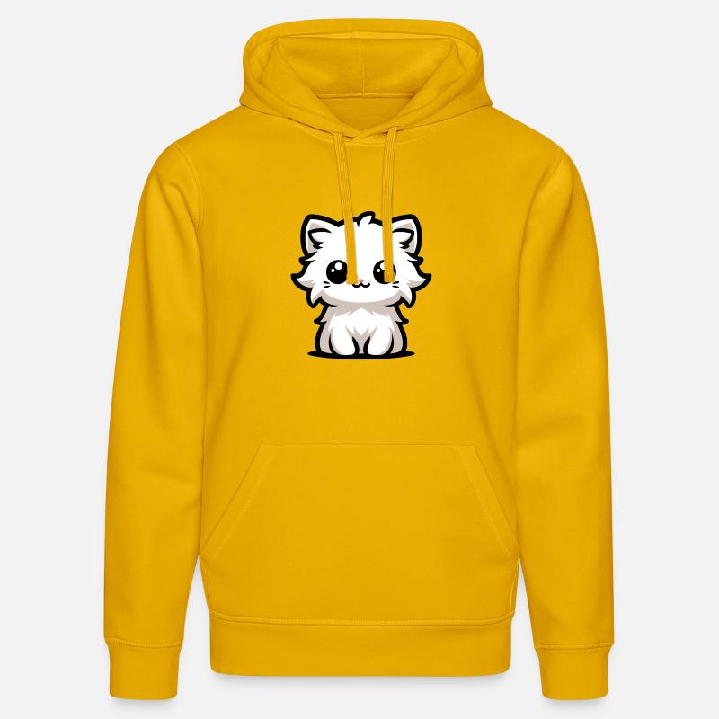 Le chaton le plus mignon - Sweat à capuche bio DRUMMER Stanley/Stella Unisexe - jaune spectre