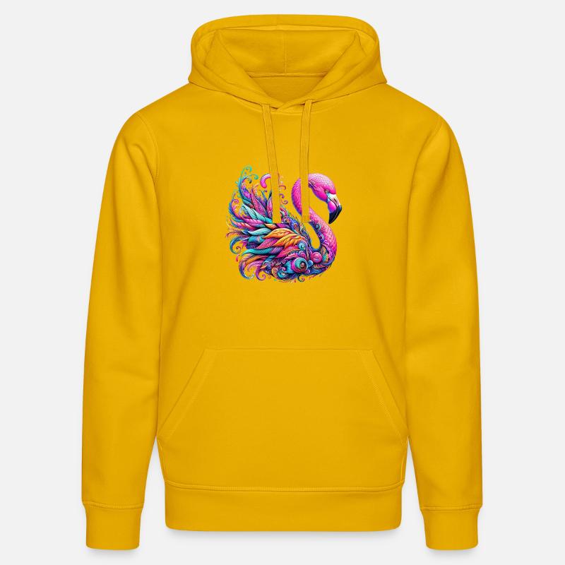 Flamant - Sweat à capuche bio DRUMMER Stanley/Stella Unisexe - jaune spectre