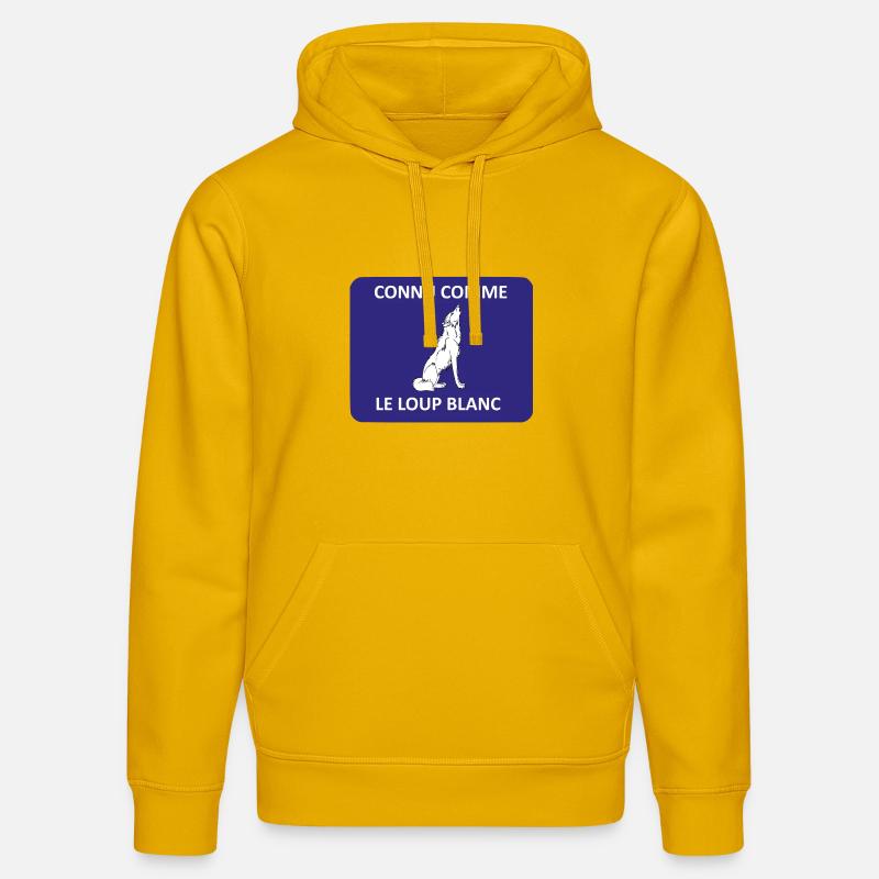 Connu comme le loup blanc - Sweat à capuche bio DRUMMER Stanley/Stella Unisexe - jaune spectre