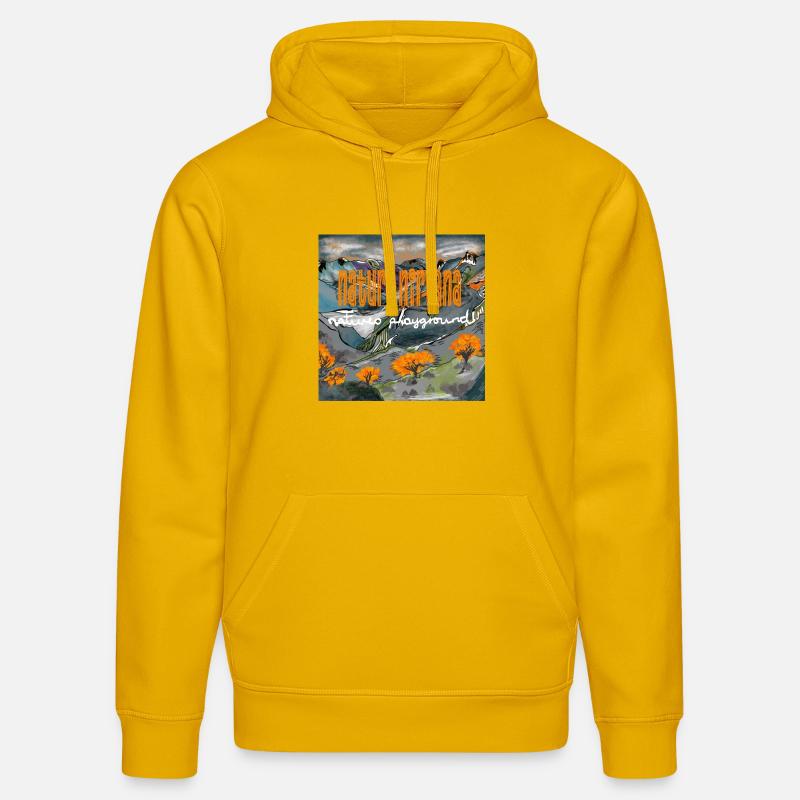 LE NIRVANA DE LA NATURE - Sweat à capuche bio DRUMMER Stanley/Stella Unisexe - jaune spectre