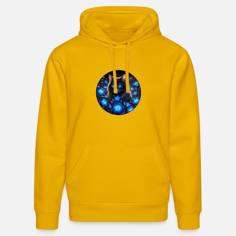 Chat d’une beauté éclatante - Sweat à capuche bio DRUMMER Stanley/Stella Unisexe - jaune spectre