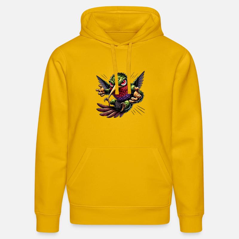 Conception de colibri - Sweat à capuche bio DRUMMER Stanley/Stella Unisexe - jaune spectre