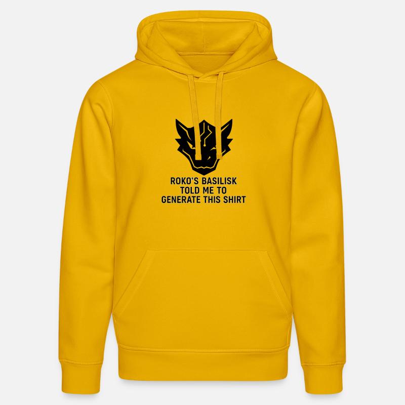 Generated by the Basilisk - Stanley/Stella DRUMMER Unisex Organic Hoodie - spectra yellow