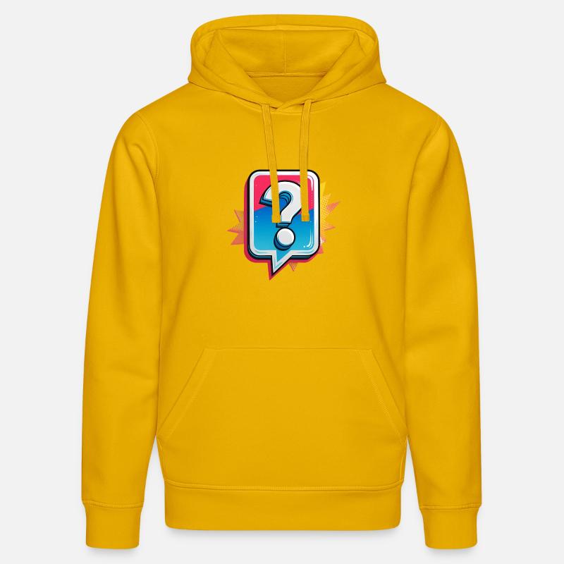 Point d’interrogation - Sweat à capuche bio DRUMMER Stanley/Stella Unisexe - jaune spectre