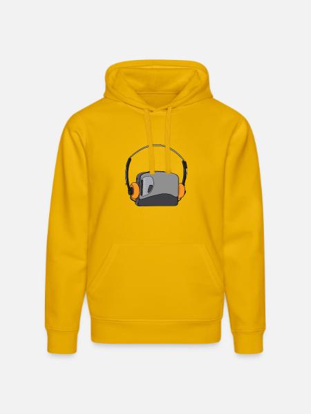 Cool Portable Cassette Audio Player - Stanley/Stella DRUMMER Unisex Organic Hoodie - spectra yellow