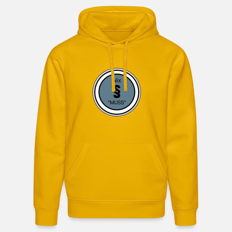 Design innovant avec citation et symboles - Sweat à capuche bio DRUMMER Stanley/Stella Unisexe - jaune spectre