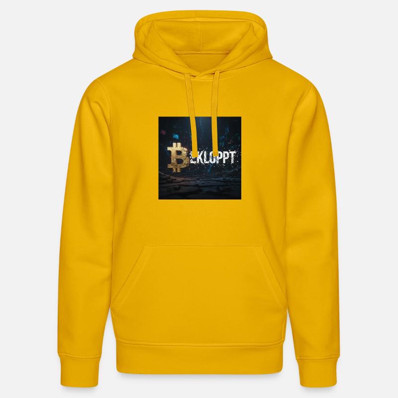 Bitcoin Explosion Crypto Chaos - Sweat à capuche bio DRUMMER Stanley/Stella Unisexe - jaune spectre