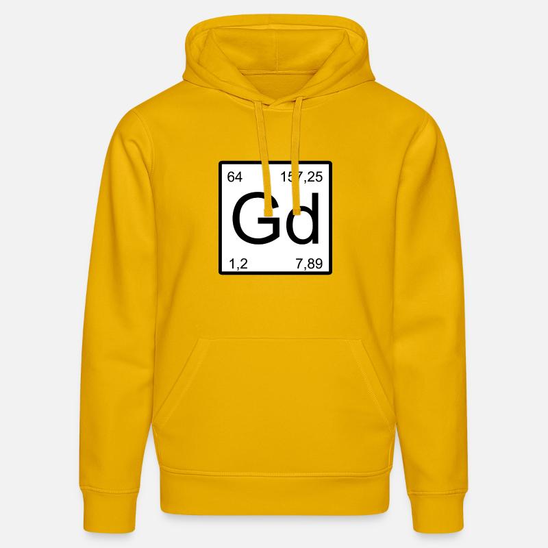 Graphismes Minimals de Gd Elemental - Sweat à capuche bio DRUMMER Stanley/Stella Unisexe - jaune spectre