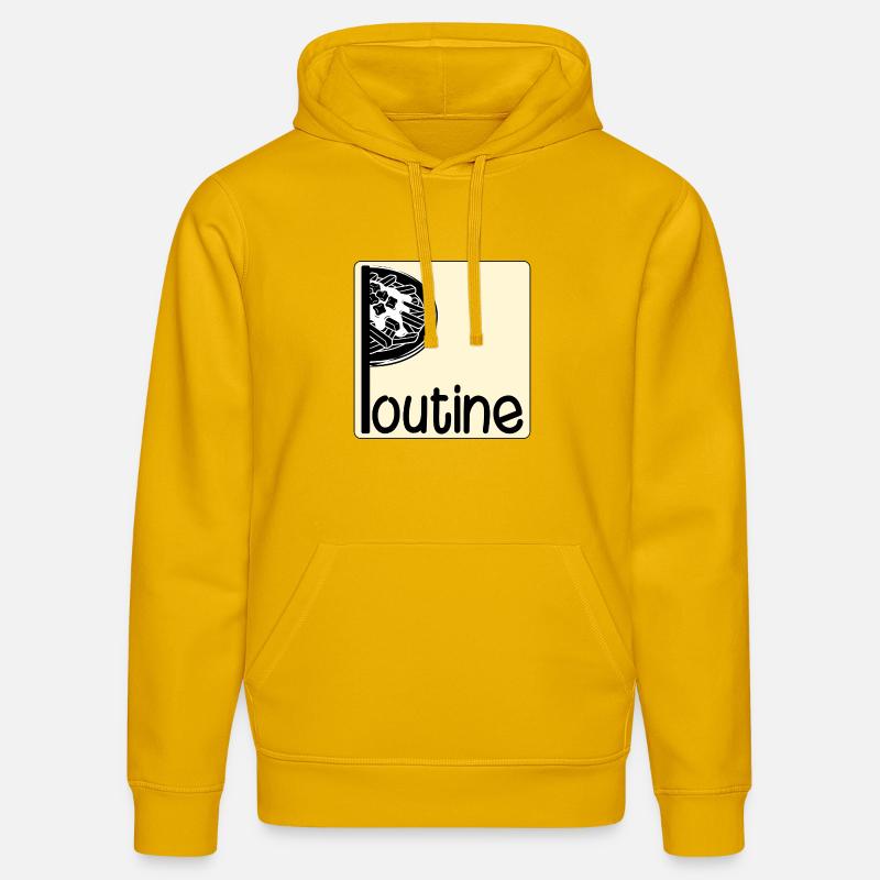 Poutine canadienne - Sweat à capuche bio DRUMMER Stanley/Stella Unisexe - jaune spectre