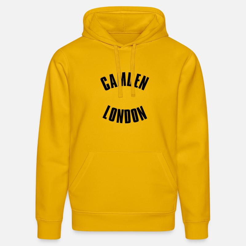 Logo de l’arc de Gamden Londres - Sweat à capuche bio DRUMMER Stanley/Stella Unisexe - jaune spectre
