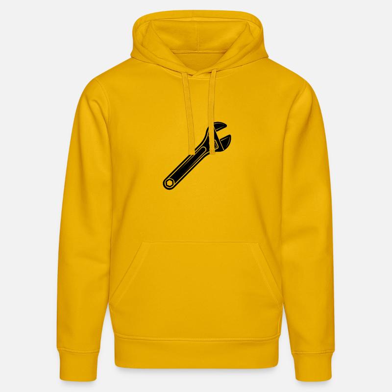Clé à molette réglable - Sweat à capuche bio DRUMMER Stanley/Stella Unisexe - jaune spectre