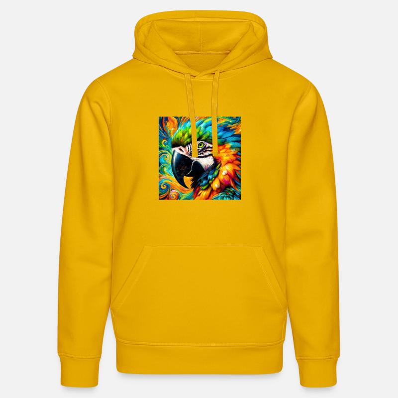 perroquet - Sweat à capuche bio DRUMMER Stanley/Stella Unisexe - jaune spectre