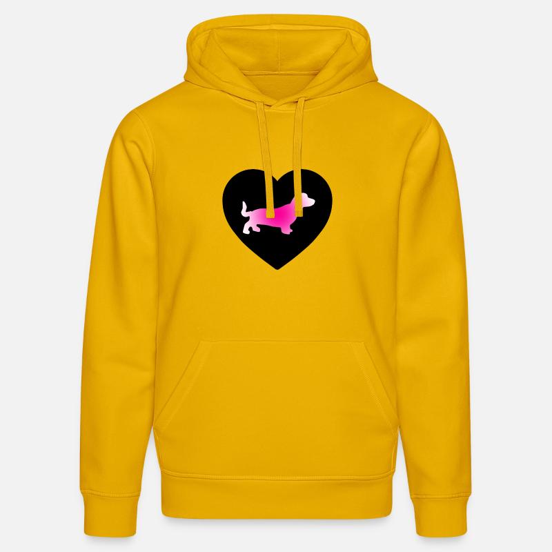 Teckel - Sweat à capuche bio DRUMMER Stanley/Stella Unisexe - jaune spectre