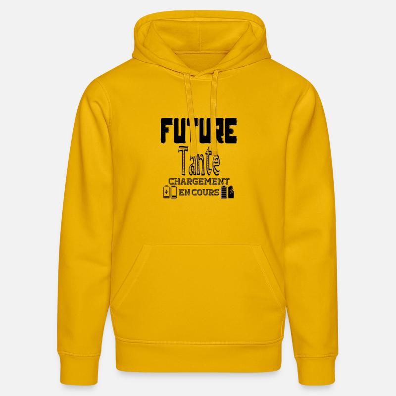 Future Aunt Loading In Progress - Stanley/Stella DRUMMER Unisex Organic Hoodie - spectra yellow