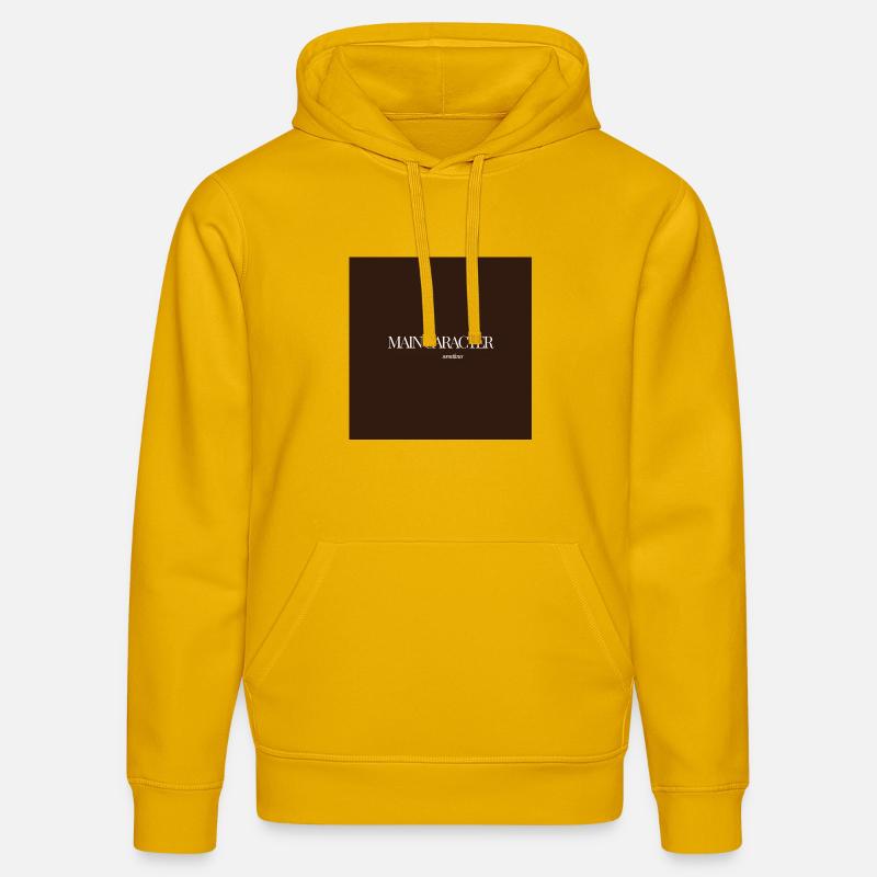 "CARACTER SOMETIMES" Graphic Tee Design - Sweat à capuche bio DRUMMER Stanley/Stella Unisexe - jaune spectre