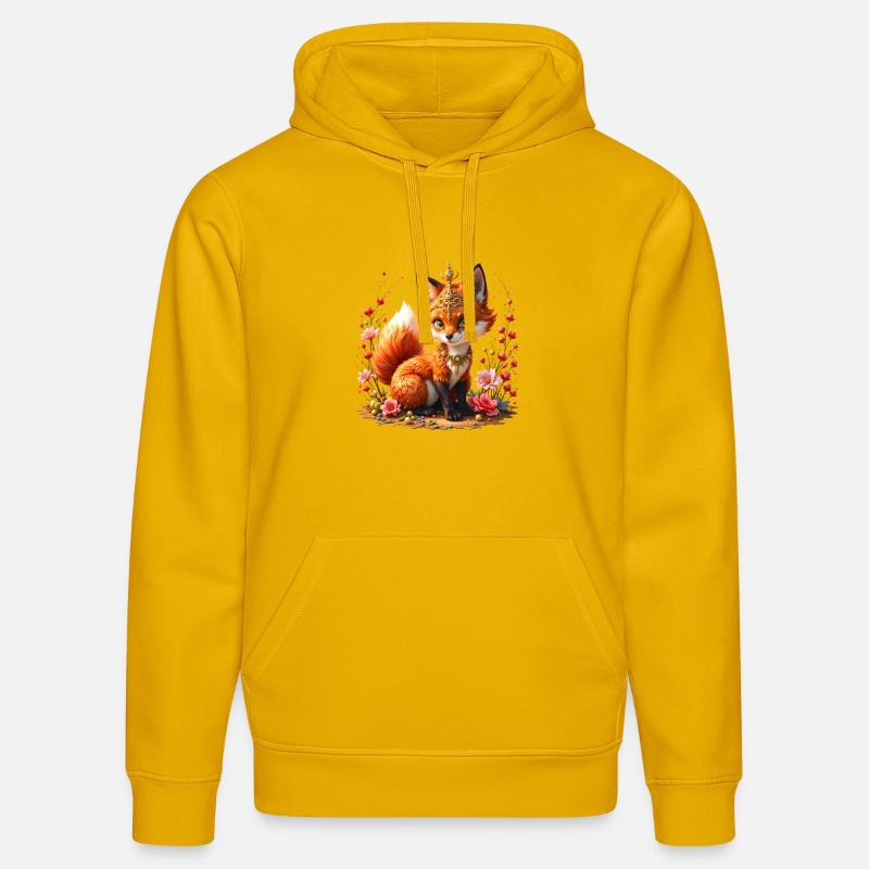 Bijoux floraux Fox - Sweat à capuche bio DRUMMER Stanley/Stella Unisexe - jaune spectre